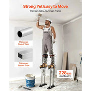 Load image into Gallery viewer, Amocart 228 lbs Drywall Stilts 16.1–24.1in Adjustable Aluminum Painter Stilts Non-Slip Rubber Feet Dual Spring Shock Absorption