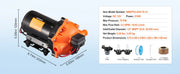 Load image into Gallery viewer, SucceBuy 12V Diaphragm Pump 1.8/3/3.5/5 GPM 3/4/5-Chamber 40-100 PSI Adjustable 1/2'' MNPT Port for RV Yacht Food Truck Camper