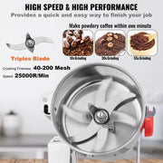 Load image into Gallery viewer, 【Premium】Amocart 150-2500g Electric Grain Mill Grinder Commercial Swing Spice Grinders for Dry Herbs Grains Spices Cereals Coff