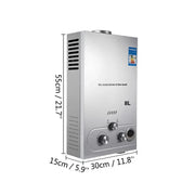 Load image into Gallery viewer, LPG 6L/8L/10L/12L/16L/18L Wasser Heizung 36KW Instant Liquefied Petroleum Gas Wasser heizung Edelstahl Kessel Kit Portable