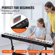 Charger l'image dans la visionneuse de galerie, SucceBuy Clavier de piano numérique 88 touches semi-lestées, taille standard, portable, 1000 sonorités pour débutants