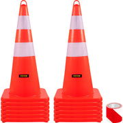 Bild in Galerie-Viewer laden, Amocart Tools Safety Cones 12"x28" High Visibility PVC Orange Traffic Cones with Heavy-Duty Base Used for Traffic Road Control