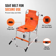 Bild in Galerie-Viewer laden, Amocart 350lbs EMS Stair Climbing Chair Foldable Stair Wheelchair Ambulance Firefighter Evacuation Use for Elderly Disabled