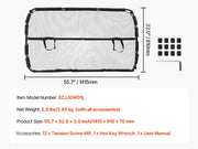 Charger l'image dans la visionneuse de galerie, Amocart Dog Car Barrier Car Divider for Front Seats Vehicle Pet Barrier with See Through Net Mesh Universal-Fit Dog Car Barrier