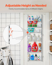 Load image into Gallery viewer, SucceBuy 6/8/9/10 Tier Over the Door Pantry Organizer Heavy-Duty Steel Hanging Spice Rack, Adjustable Wall Seasoning Shelves