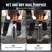 Bild in Galerie-Viewer laden, SucceBuy 2000W/2600W Handheld Core Drill Machine Drilling Diameter Wet&Dry Diamond Core Drill Rig Rugged Concrete Core Drill