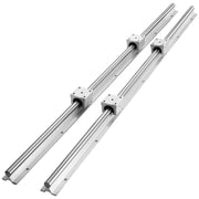 Load image into Gallery viewer, Amocart 2PCS Linear Guide Rails SBR12 SBR16 SBR20 SBR25 800-2200mm & 4PCS UU Bearing Blocks Smooth Motion DIY Mills CNC Parts