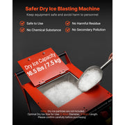 Load image into Gallery viewer, SucceBuy Dry Ice Blasting Machine 7.5/5KG Dry Ice Cleaning Machine with 4 Nozzles Adjustable Pressure & Dry Ice 110V/220V - AMOCART
