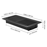 Charger l'image dans la visionneuse de galerie, Amocart 4 x 10 Inch Floor Registers Vent Grilles HVAC Heavy-Duty Walkable Iron Floor Vents with Metal Damper for Home & Office