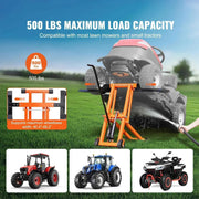 Load image into Gallery viewer, Amocart Lawn Mower Lift with Hydraulic/Threaded jack, 500/880 Lbs Adjustable Movable Lawn Lifter for Lawn Mower Garden Tractor