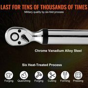 Load image into Gallery viewer, Amocart 3/8"1/2"Digital Torque Wrench Drive Electronic Torque Wrench Torque Wrench Kit 3.7-37/25-250ft.lb Torque Accurate Range