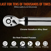 Load image into Gallery viewer, SucceBuy 3/8"1/2"Digital Torque Wrench Drive Electronic Torque Wrench Torque Wrench Kit 3.7-37/25-250ft.lb Torque Accurate Range - AMOCART
