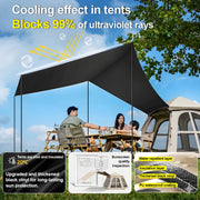 Load image into Gallery viewer, Automatic Pop Up Camping Tent with Awning Double Layer Sunproof Hexagonal Gazebo, Instant Setup Large Space Tourist Family Tent