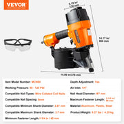 Load image into Gallery viewer, Amocart Coil Siding Nailer CN65 CN55 CN70 CN83 CN90 Pneumatic Siding Nail Gun Pallet Making Coil Nailer 70-120PSI Air Nailer