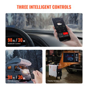 Load image into Gallery viewer, SucceBuy 2KW Diesel Heater 12V/24V All in One Diesel Air Heater W/ RemoteControl Display Screen CO Alarm for Vehicle and Outdoor - AMOCART