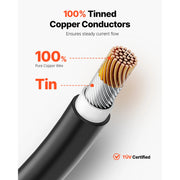 Bild in Galerie-Viewer laden, Amocart 100FT Solar Panel Extension Cable 10AWG 6mm² IP67 Waterproof Solar Extension Cable for Home Ship and RV Solar Panels