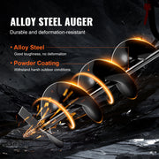 Load image into Gallery viewer, Amocart Fuel-powered Auger Post Hole Digger Gas Powered Earth Auger Borer Ground Petrol Earth Auger Post 52cc/43cc Hole Digger