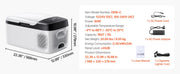 Load image into Gallery viewer, SucceBuy 20L 22L 35L 45L 55L Car Refrigerator Mini Fridge Freezer Portable Compressor Cooler DC 110-240V Ice Box for Camping