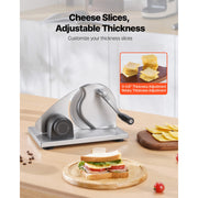 Load image into Gallery viewer, SucceBuy Manual Bread Slicer 0-0.6" Adjustable Thickness Cheese Cutter for Homemade Bread-with Serrated Blade for Kitchen Bakery - AMOCART