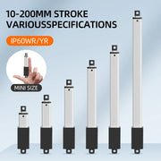Load image into Gallery viewer, Mini telescopic linear actuator small micro 6V/12V/24VDC electric reciprocating lifting linear actuator stroke range 10-200mm