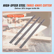 Charger l'image dans la visionneuse de galerie, Amocart Electric Thickness Planer Benchtop 13inch Wood Planer with 3 Blades Two Speed 15-Amp 2000W for DIY Woodworking Planing