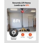Load image into Gallery viewer, SucceBuy 1T/2T Hand Chain Hoist Manual Chain Block with 8/10/20ft Lifting Height Pulley Hoist for Garage Warehouse Machinery