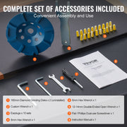 Load image into Gallery viewer, Amocart Electric Concrete Floor Grinder 7inch Walk-Behind 1.7HP Concrete Floor Polisher 1300W 1720RPM for Granite Marble Stones