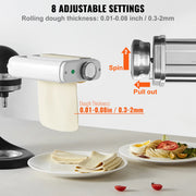 Load image into Gallery viewer, SucceBuy Pasta Attachment for KitchenAid Stand Mixer 3-IN-1 Stainless Steel Pasta Roller Cutter Set Including Pasta Sheet Roller - AMOCART