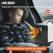 Bild in Galerie-Viewer laden, SucceBuy 8KW Diesel Air Heater Parking Heater 12V Truck Heater One Air Outlet with Black LCD Switch For RV Truck Boat Caravans