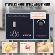 Load image into Gallery viewer, SucceBuy Ice Cream Blender High-Speed Ice Cream Maker Mixer Stir Machine Speed Adjustment Stainless Steel Ice Cream Shaker