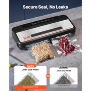 Load image into Gallery viewer, SucceBuy 80Kpa 120W Electric Vacuum Sealer Machine 7-in-1 Wet Food Sealer with Free 10pcs Vacuum Bags for Kitchen Food Storage