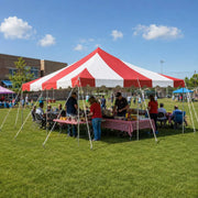 Load image into Gallery viewer, 20’ x 20’ Weekender Canopy Pole Tent, Indoor and Outdoor Heavy Duty Easy Up, 80 Person Capacity Tent for Parties,, Customized