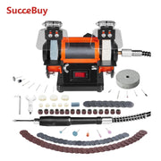 Load image into Gallery viewer, SucceBuy Jewelry Polisher Buffer Brushless Adjustable Speed Mini Multi-purpose Bench Grinder Polishing Machine for Gemstones