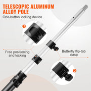 Load image into Gallery viewer, Manual Pole Saw Extendable Tree Pruner Sharp Steel Blade for Branches Trimming with Lightweight Aluminum Alloy Handle