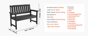 Charger l'image dans la visionneuse de galerie, Amocart Outdoor Wooden Metal Garden for Outdoors 480 lbs Load Capacity Bench Outdoor Garden Park