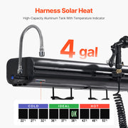 Load image into Gallery viewer, SucceBuy Roof Rack Water Tank Multi-Dispensing Outdoor Tank High-Capacity Aluminum Tank with Pressurization Port Fit for Trunk