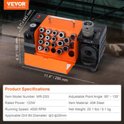 Load image into Gallery viewer, Amocart Drill Bits Sharpener 3-13mm Mill Grinder Sharpener Sharpening Angle Grinder with 11 Collets For Factory Workshop