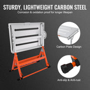 Load image into Gallery viewer, SucceBuy 18/20/24Inch Foldable Welding Table Steel Table Top Auxiliary Welding Tool Flexible Height Portable Workbench for Work - AMOCART