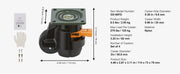 Load image into Gallery viewer, SucceBuy 4 Pcs Leveling Casters Heavy Duty Swivel Caster Wheels with Handle Design Height Adjustable Feet for Workbench Machine