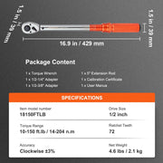 Load image into Gallery viewer, Amocart 1/2" 1/4" 3/8" Mechanical Torque Wrench Set Precision Pointer Hand Tools Torque Wrench Workshop Car Repair Tool