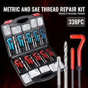Load image into Gallery viewer, SucceBuy Helicoil Thread Repair Kit SAE Metric Rethreading Tool Kit HSS Drill Bits Thread Inserts Breakoff Installation Tools