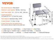 Load image into Gallery viewer, SucceBuy Tub Transfer Bench for Bathtub Shower Seats Lightweight Shower Bench with Non-Slip Bath Seats with Armrest and Backrest - AMOCART