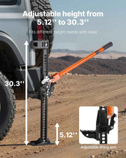 Load image into Gallery viewer, Amocart Farm Jack, 33-60 inch Utility High Lift Farm Jack, Off Road Utility Jacks, Heavy-Duty Lift Jacks for Tractor Truck SUV