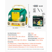 Load image into Gallery viewer, SucceBuy 60 Pcs Kids Mechanic Car Repair Set with Removable Parts & Horn Workshop Set Engine Toy for Toddler Children Gift