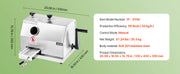 Bild in Galerie-Viewer laden, Amocart Commercial Sugar Cane Juicer 110LBS/H High Output Sugarcane Juicer Machine w/3 Stainless Steel Rollers 2.4" Large Inlet