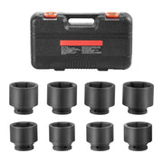 Load image into Gallery viewer, Amocart Axle Nut Impact Socket Set 3/4" Drive 6-Point 8-Piece SAE Spindle Nut Socket Set CR-MO Heat Treated Large Socket Set