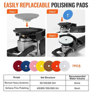 Load image into Gallery viewer, Amocart Wet Polisher 800W Concrete Grinder w/ 6 Variable Speed and 7 Polishing Kits Wet Grinder Machine for Polishing Grinding