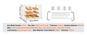 Charger l'image dans la visionneuse de galerie, Amocart 2/3-Tier Commercial Acrylic Pastry Bakery Display Case with Rear Door Access & Removable Shelves for Donut Bagels Cake