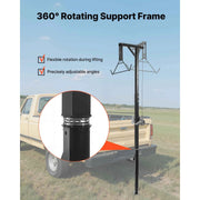 Bild in Galerie-Viewer laden, SucceBuy 400/500/600Lbs Truck Hitch Game Hoist with & Adjustable Height Hunting Deer Hoist Winch for Skinning & Cleaning Game