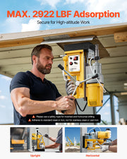 Bild in Galerie-Viewer laden, SucceBuy Magnetic Drill Boring Diameter Portable Electric Mag Drill Press Drilling Machine Metal Surface Industrial Improvement